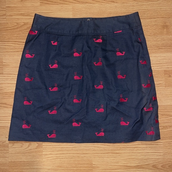 Lilly Pulitzer Button Front Skirt with Pink Whales - Picture 5 of 5